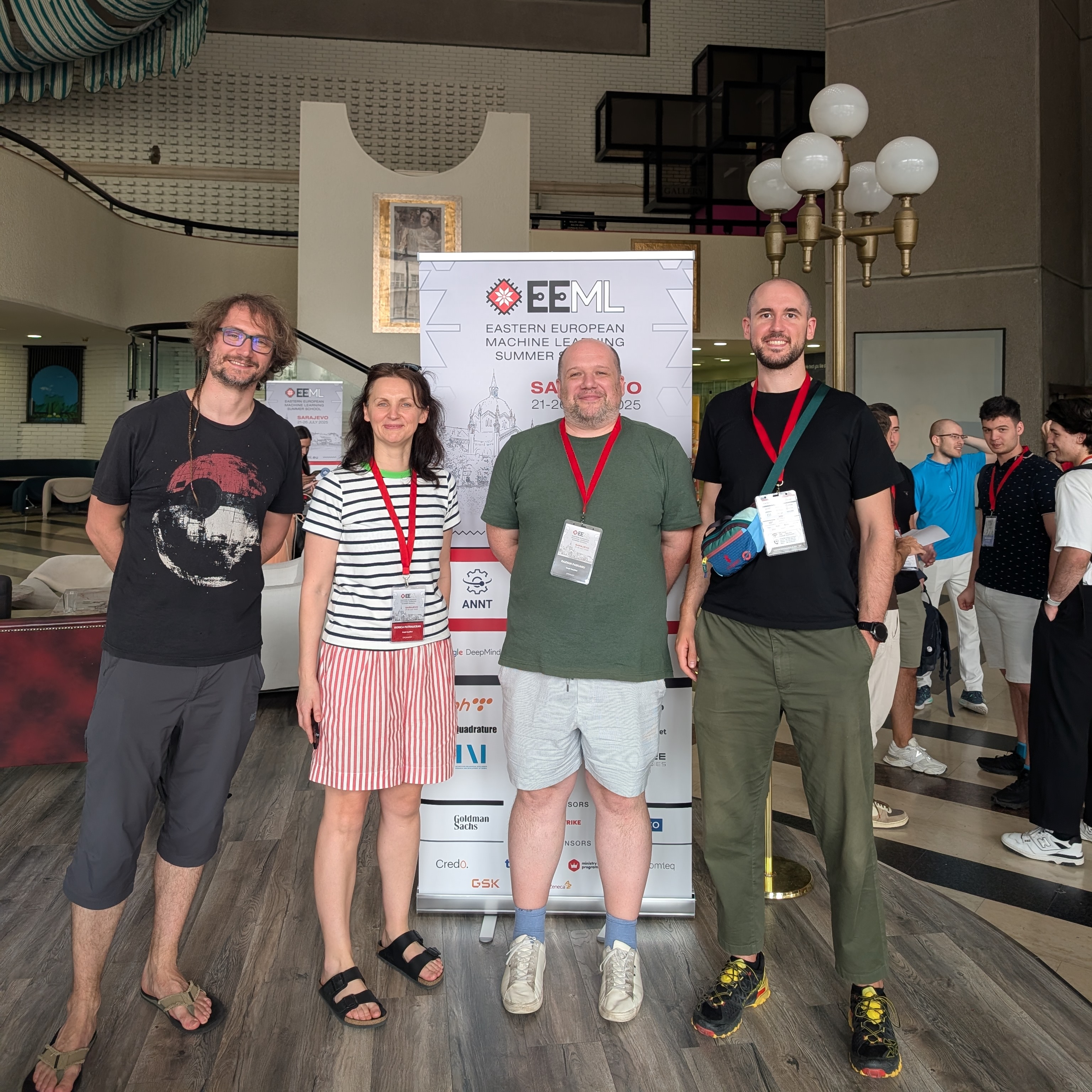 A photo of the author with the core Google DeepMind organizing team.
