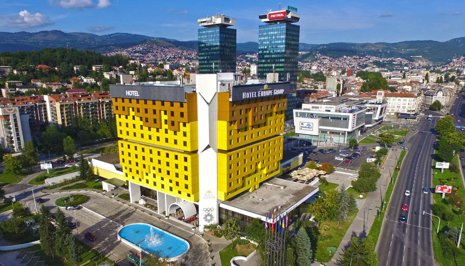 The exterior of the iconic Hotel Holiday in Sarajevo, the chosen venue for EEML 2025.