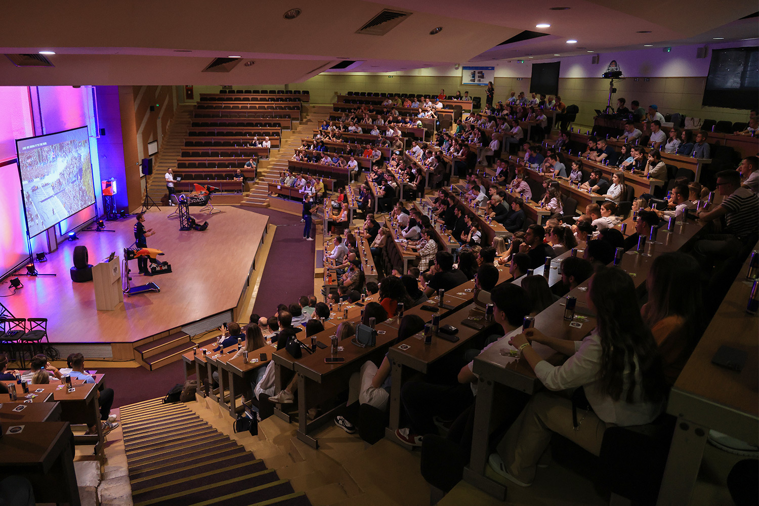 The large lecture hall of the Mechanical Engineering Faculty building, a potential venue for the school.